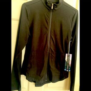 New Kyodan Ultra Soft Zip Front Sport Athletic Top Jacket SZ Medium